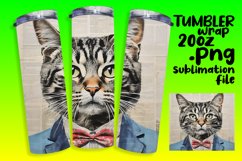 Playful Feline Moods 20oz Tumbler Wrap Art Product Image 1