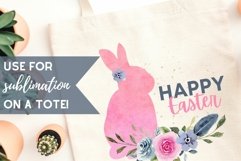 Easter Bunny Clipart, Watercolor Spring Sublimation Artwork Product Image 2