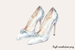 White Wedding Watercolor Clipart PNG Product Image 1
