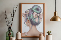 Messy Bun Woman Clipart Huge Bundle Product Image 15