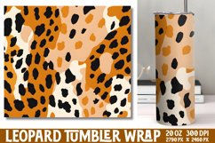 Leopard Print Tumbler Wrap Sublimation Product Image 1