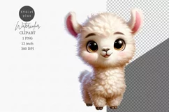 Farm animals clipart, Llama clipart, Cute animals, Product Image 1