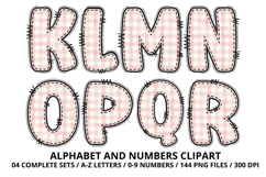 Teddy Bear Girl Alphabet PNG - Letters &amp; Number 300 DPI Product Image 3