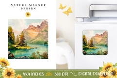 Nature Magnet Design, Forest Magnet Template Product Image 1