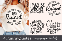 Funny Quotes SVG PNG Product Image 1