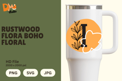 Rustwood Flora Boho Floral Monogram Product Image 1