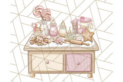 Christmas Sweet Shoppe Clipart PNG, Pastel Bakery Art Product Image 3