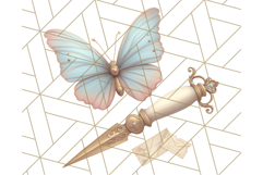 Vintage Butterfly PNG Clipart, Fairytale Cottagecore Images Product Image 3