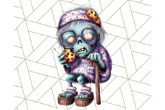 Bold Zombie Clipart PNG, Creepy Halloween Clip Art Product Image 3