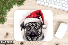 Christmas Dog Sublimation Mouse Pad PNG Design Product Image 1