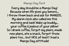 Mango Day Font Family, Sans Serif Handwritten Display Font Product Image 3