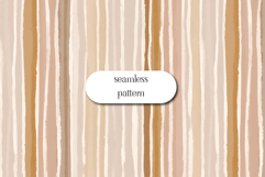 Seamless Neutral Striped Pattern with Hand Painted Lines Product Image 1