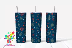Merry Christmas Skinny tumbler Sublimation #18 Product Image 1