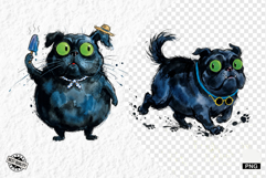 Whimsical Summer Dog Png Clipart Product Image 1