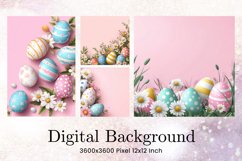 Easter Egg Background Backdrop Wallpaper Wall Art Product Image 1