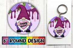 Timeless Round Ornaments Sublimation PNG, Valentines Product Image 1