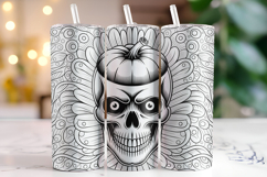 Halloween Skull Tumbler Wrap | Sublimation | Tumblers Product Image 1