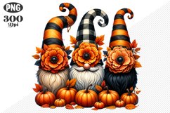 Halloween Gnomes Sublimation - Clipart PNG Design Product Image 1