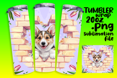 Charming 20oz Tumbler Design , Cute Dog Product Image 1