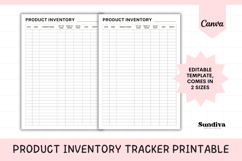 Editable Product Inventory Tracker Sheet Template 1 Product Image 1
