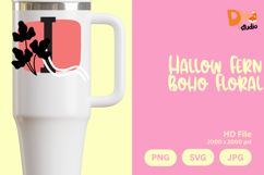 Hallow Fern Boho Floral Monogram Product Image 1