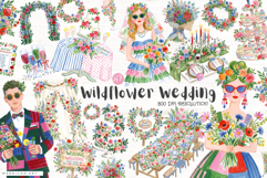 Wildflower Wedding Clipart Product Image 1