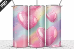 Valentines Love Skinny Tumbler PNG Wrap| Valentines Tumbler Product Image 4