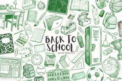 Doodle Back To School Clipart Product Image 1