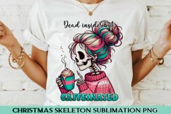 Christmas Skeleton saying Sublimation PNG. Product Image 1