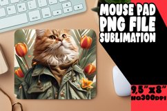 Joyful Cat Comedy Mousepad PNG Product Image 1