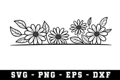 Wildflowers Svg Design | Svg Files for Cricut Product Image 1
