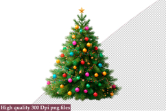Christmas Tree Clipart Bundle Png Product Image 7