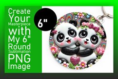 Creative Circle Design for Sublimation , Sweet Animals Product Image 1