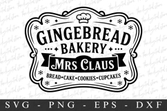 Gingebread Bakery Svg | Christmas svg Product Image 1