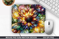 Flowers Mouse Pad Sublimation, Summer Mouse Pad PNG Product Image 1