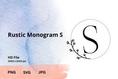 Rustic Monogram Product Image 1