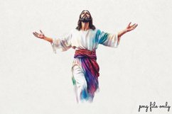 Watercolor Jesus Clipart PNG Product Image 1