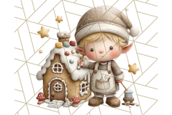 Storybook Santa &amp; Friends PNG Clipart, Christmas Png Clipart Product Image 3