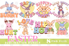 Easter Sublimation PNG Bundle Bunny Chick Farm Hip Hop Joy Product Image 1