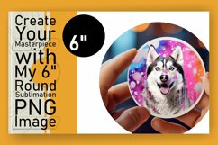 Car Coaster Canvases: Colorful Dog Sublimation Product Image 1