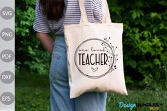 One Loved Teacher - Teacher Quote SVG Design Product Image 2