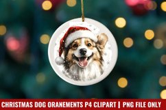 Breeds Of Christmas Dog Ornaments Clipart PNG Product Image 1