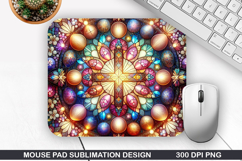 Easter Eggs Mouse Pad Sublimation, Easter Mouse Pad PNG Product Image 1