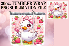 Joyful Reflections 20oz tumbler wrap, Cute Goose Product Image 1