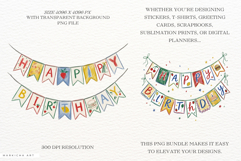 Hand-Drawn Birthday Banner Clipart Product Image 2