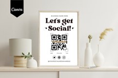 Editable Social Media Sign Canva Template - 5 Product Image 1