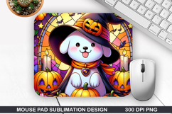 Cute Ghost Mouse Pad, Halloween Mouse Pad PNG Design, Hal Product Image 1