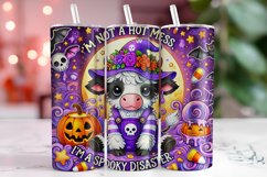 Halloween Cow Tumbler Wrap | Sublimation | Tumblers Product Image 1