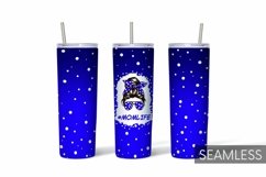 Christmas Mom Tumbler Sublimation | 20 oz | Skinny Product Image 1
