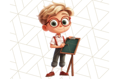 Boy Teacher Clipart PNG, Cute Male Teacher Illustration Product Image 3
